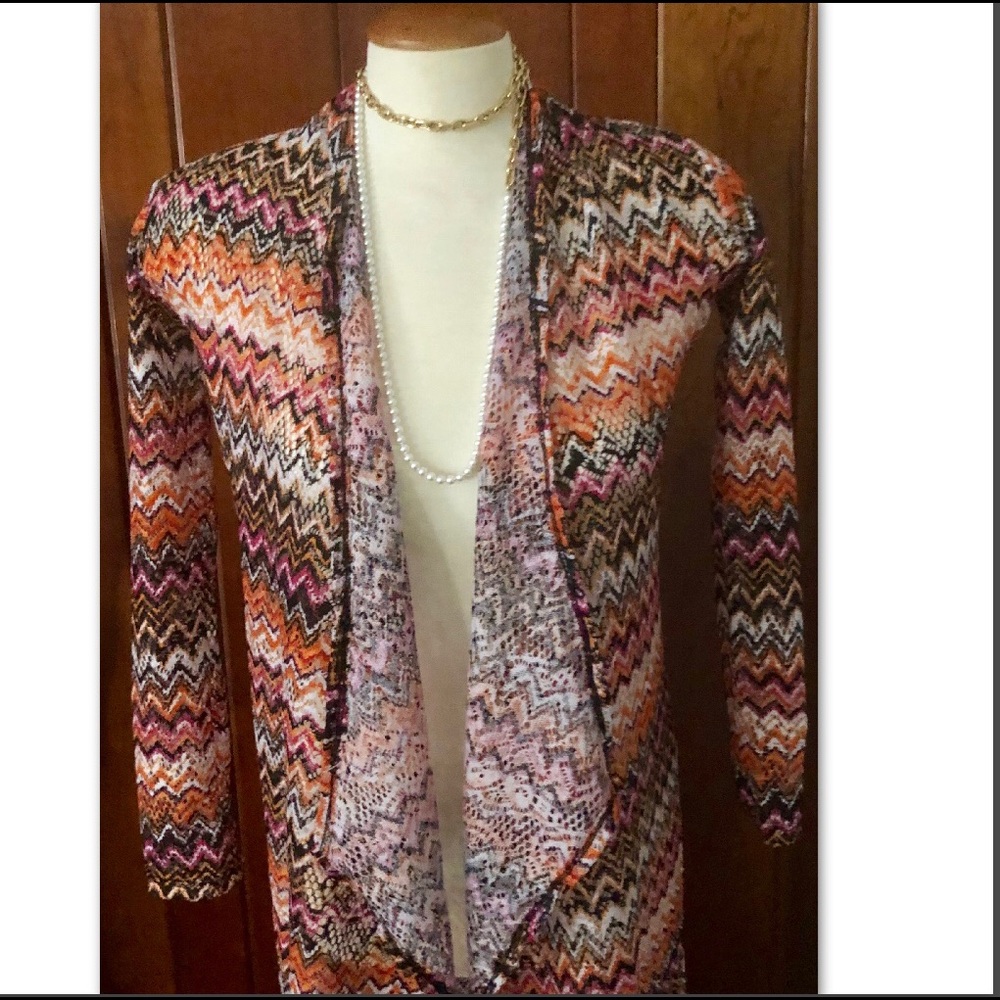SOUTHWESTERN  OMBRE DUSTER - EARTH TONES - Picture 2 of 5